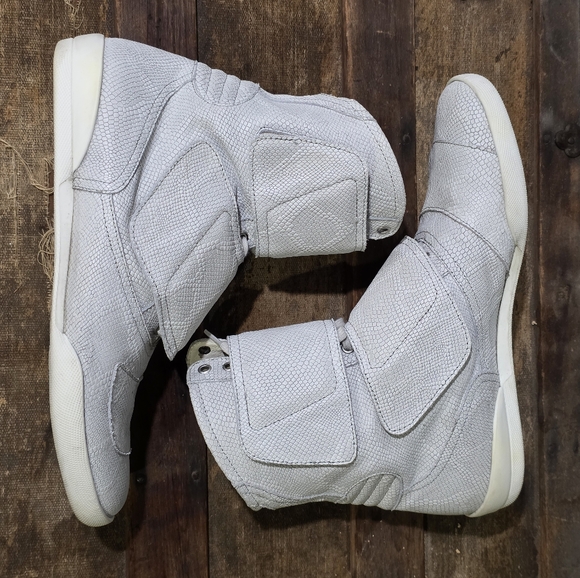 Creative Recreation Gizzo Camaleonte High-Top Leather Sneakers w/Velcro Strap 42 - Picture 6 of 12